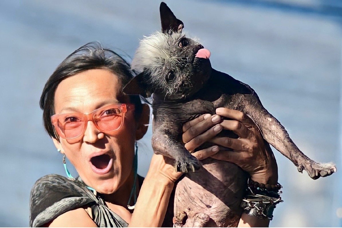 Mr Happy Face who received the Worlds Ugliest Dog award