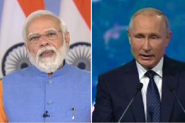 PM Modi talks to Russian president Vladimir Putin