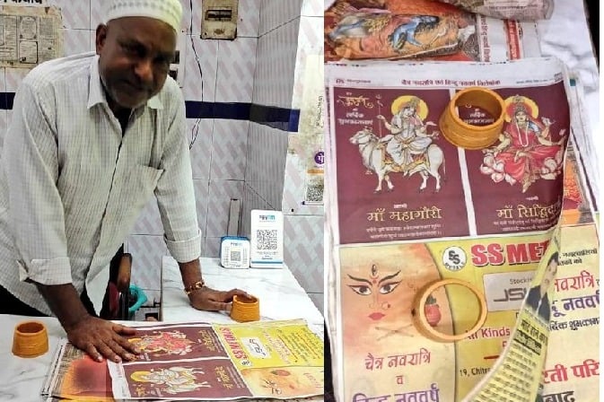 UP man sells chicken wrapped in paper with pictures of Hindu deities arrested