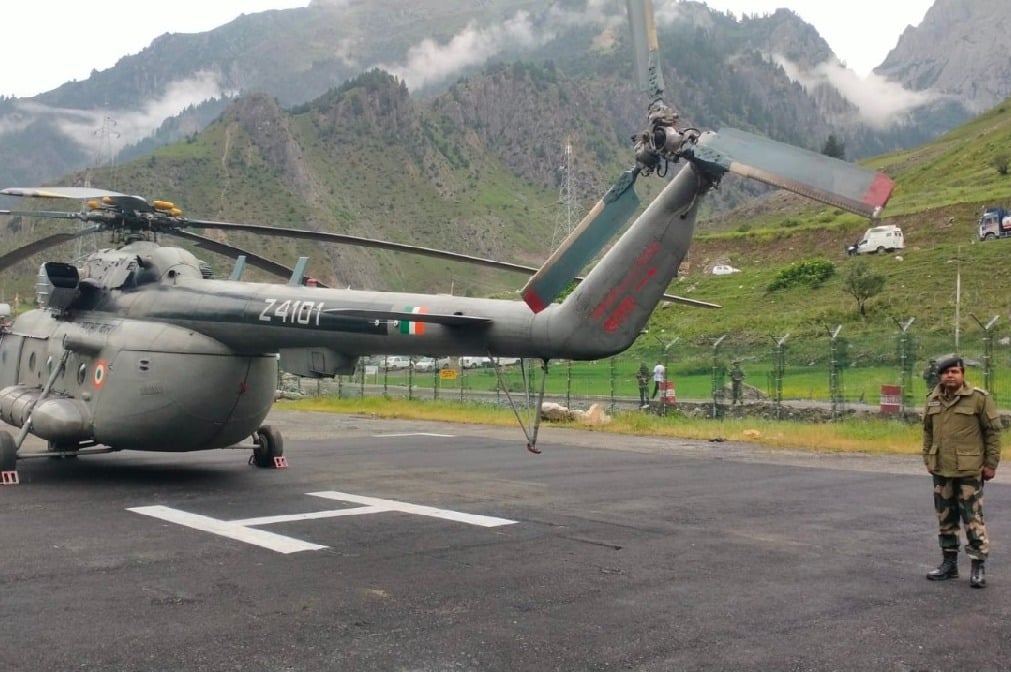 BSF chopper pressed to transport injured Amarnath pilgrims