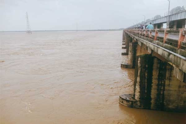 River Godavari is full of flood water