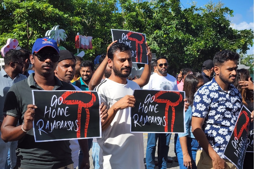 Protests against Gotabaya in Maldives