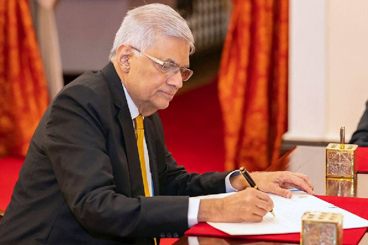 Ranil Wickremesinghe takes oath as the President of Sri Lanka