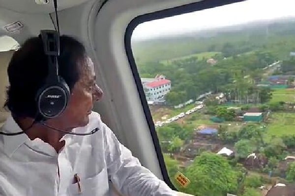 KCR to undertake aerial survey today to assess Kadem project, flood-hit areas
