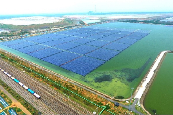 pm modi inaugurates largest floating solar power project inn telanagana on saturday