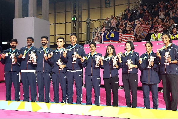 CWG 2022 India settle for silver in mixed team badminton event