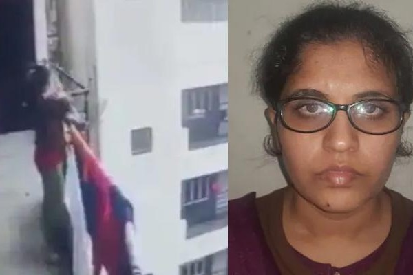 Watch: A woman throws her four-year-old  daughter from 4th floor in Bengaluru