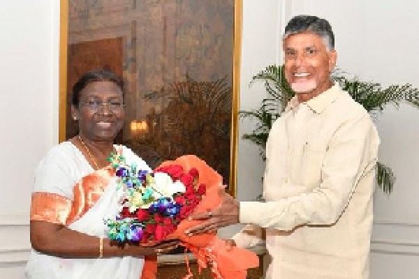 Chandrababu met President of India Droupadi Murmu