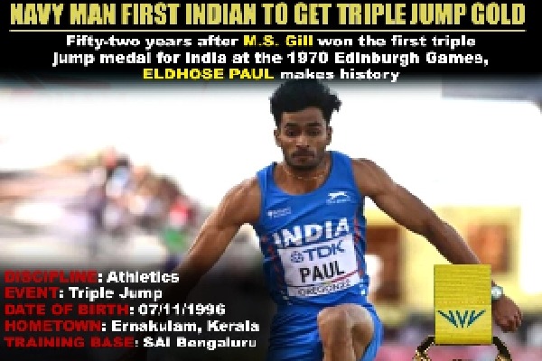 CWG 2022: Eldhose Paul comes from nowhere to hop, skip and jump into history books