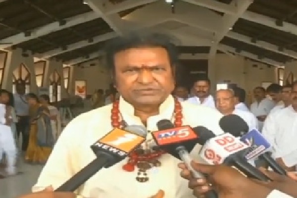 Mohan Babu says they built biggest Saibaba temple in South India