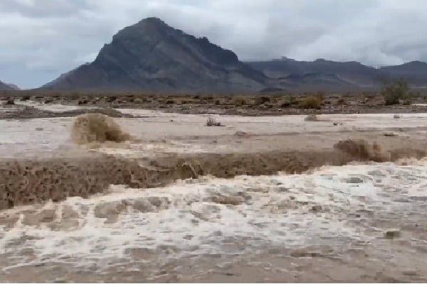 Death Valley witnessed rainfall and flash floods