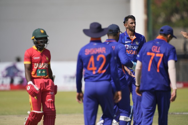 team india wins odi series against Zimbabwe