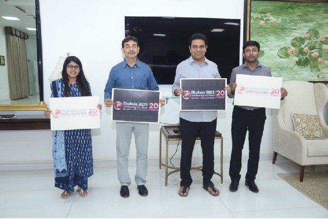 KTR launches logo, theme of 20th edition of BioAsia summit