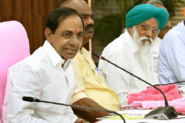 kcr meeting with farmers from morning to night