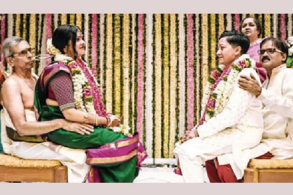 Tamil Nadu woman marries Bangladeshi girl in traditional wedding in Chennai 