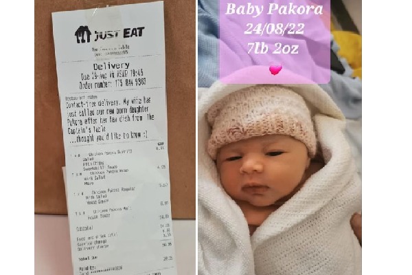 UK restaurant owner named baby pakora