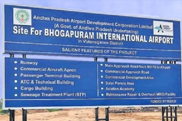 AP Govt Ready To Foundation to Bhogapuram Airport