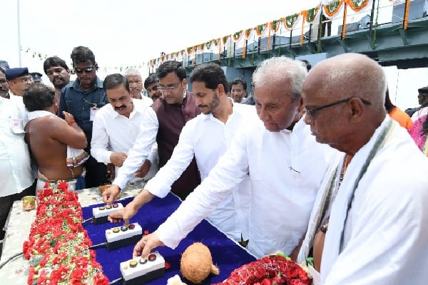 CM Jagan inaugurates Mekapati Goutham Reddy Sangam Barrage and Nellore Penna Barrage