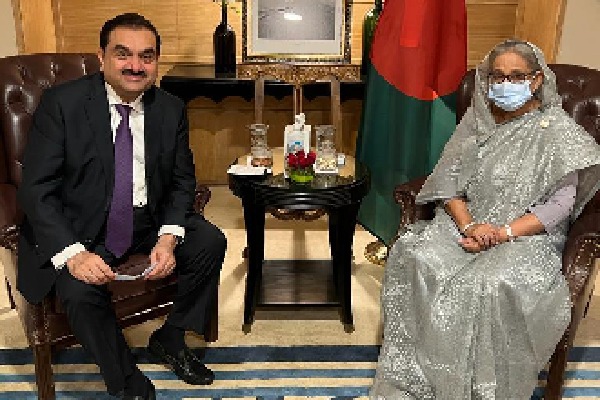 gautam adani meets bangladesh prime minister Sheikh Hasina