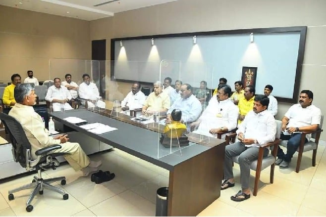 chandrababu meets krishna district party leaders