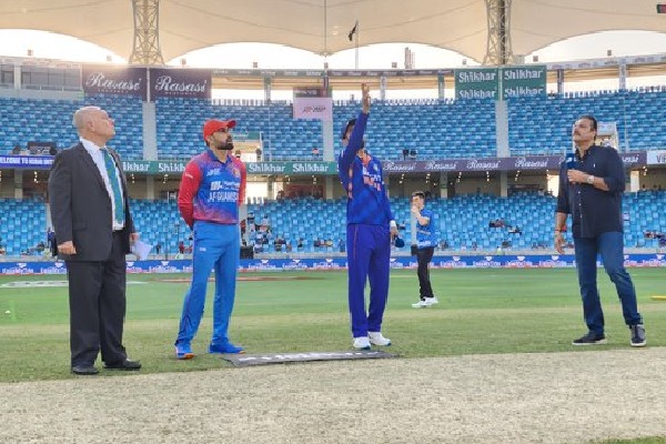 Afghanistan won the toss against Team India in Asia Cup match