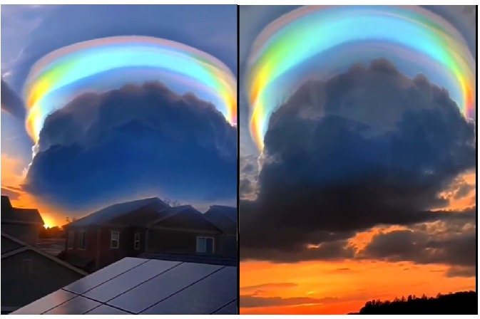 Rare rainbow cloud in china stuns netizens