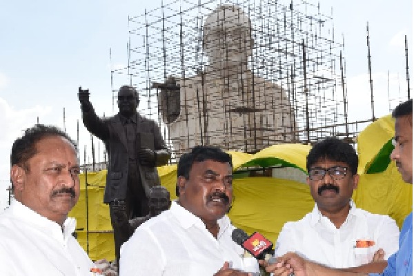 AP Minister says govt will unveils tallest Ambedkar statue in April