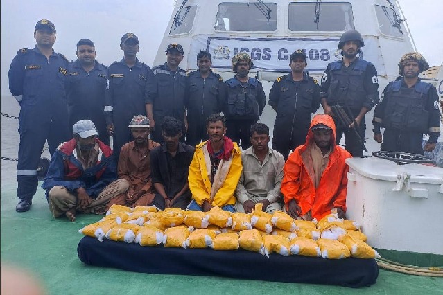 Pakistani boat with drugs seized in Gujarat coast