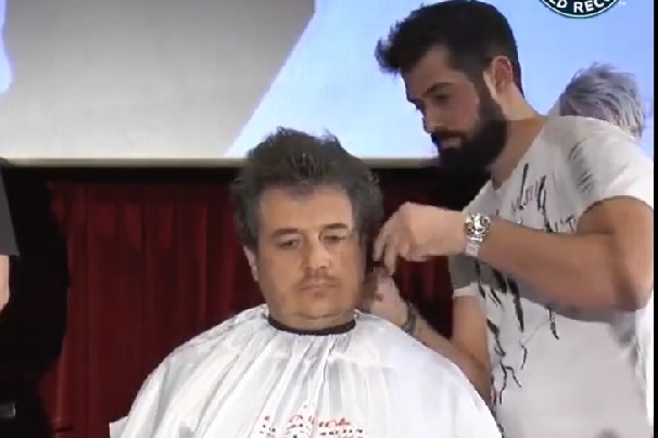 Greek hair dresser cuts hair in just 47 seconds