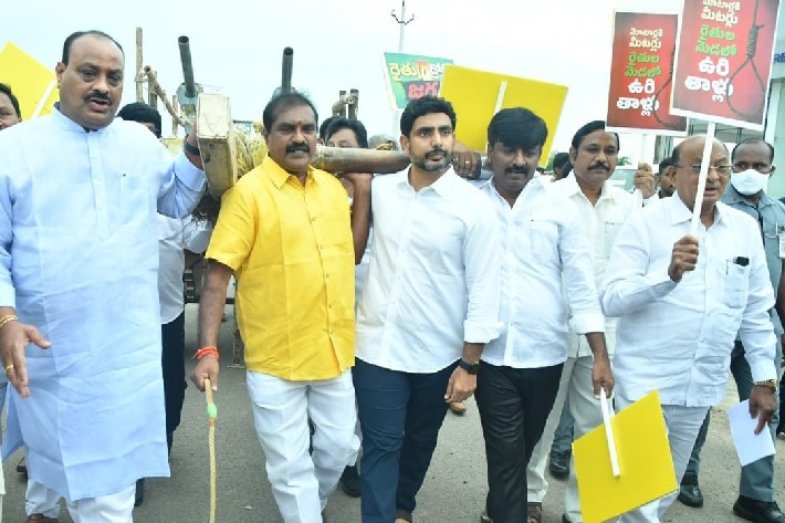 Chalo Assembly: Cops foil TDP’s unique protest to highlight farmers’ plight