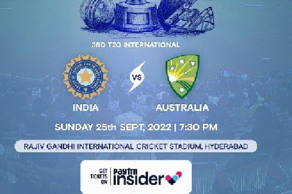 India vs Australia 3rd T20I tickets availabale only in PAY TM app says HCA