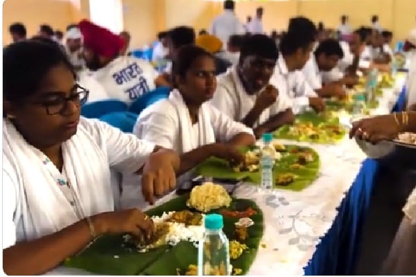 congress realeses a vedio shows the food arrangements to bharat jodo yatraparticipants