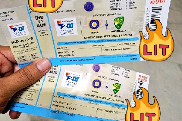 Hyderabad Cricket Association announced that the tickets for the Sunday match were sold out