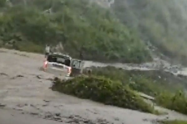 Car Swept Away By Flash Floods In Arunachal Pradesh