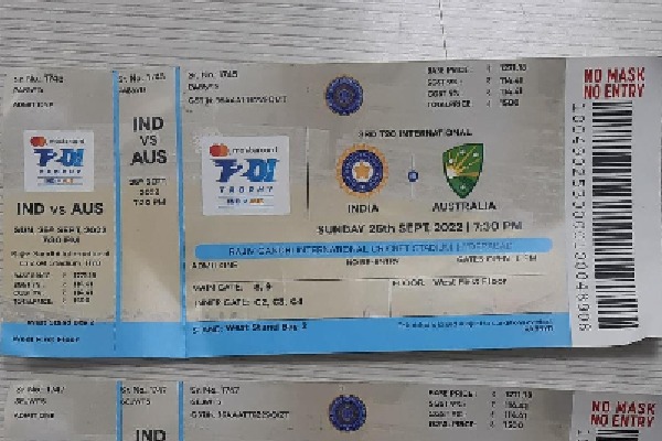 Another mistake by HCA  timing of the match was wrong on the T20 tickets