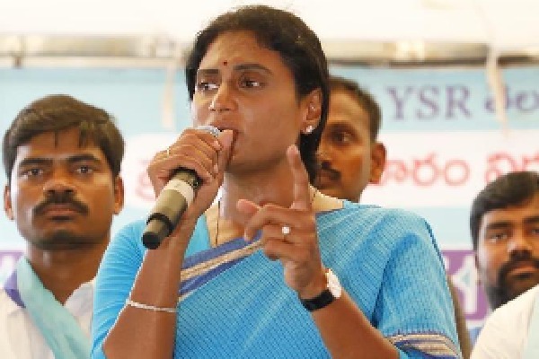 ys sharmila fires on congress party