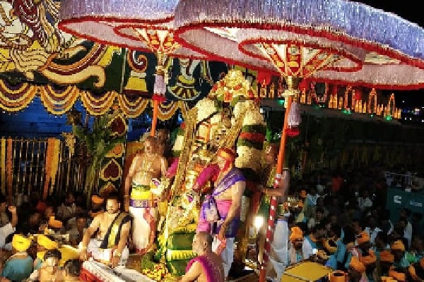 TTD makes huge arrangements for Garuda Vahana Seva in Tirumala