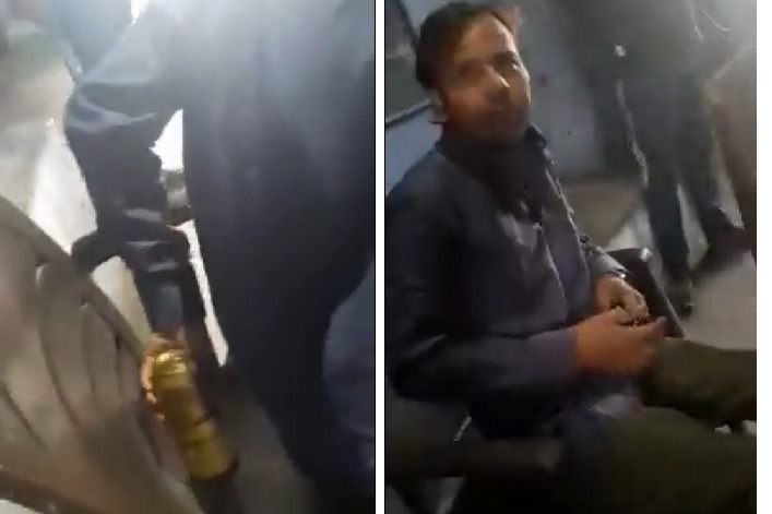 Teacher drinking beer while teaching students in UP