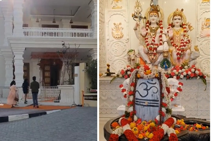Anand mahindra shares video of new magnificent hindu temple in dubai