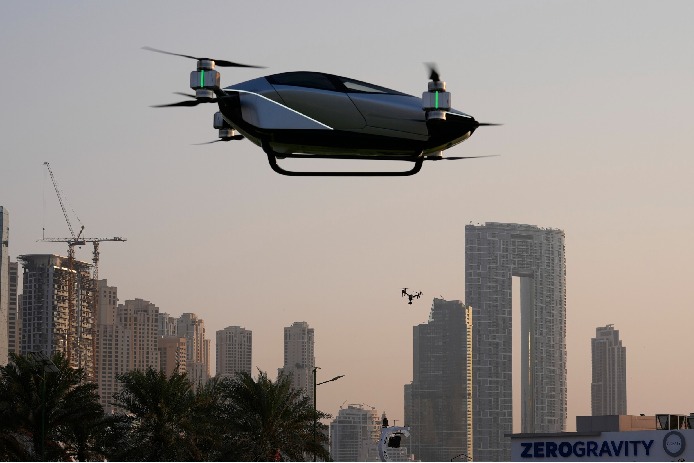 Glimpse of future Chinese firm tests flying taxi in Dubai