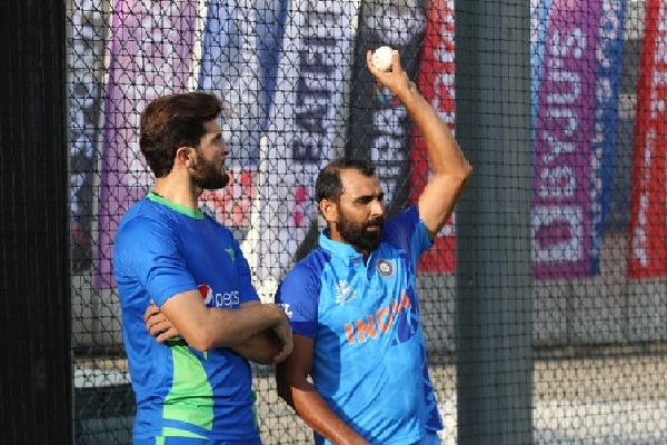 Pakistan pacer Shaheen Afridi taken some tips from Team India pace spearhead Mohammad Shami