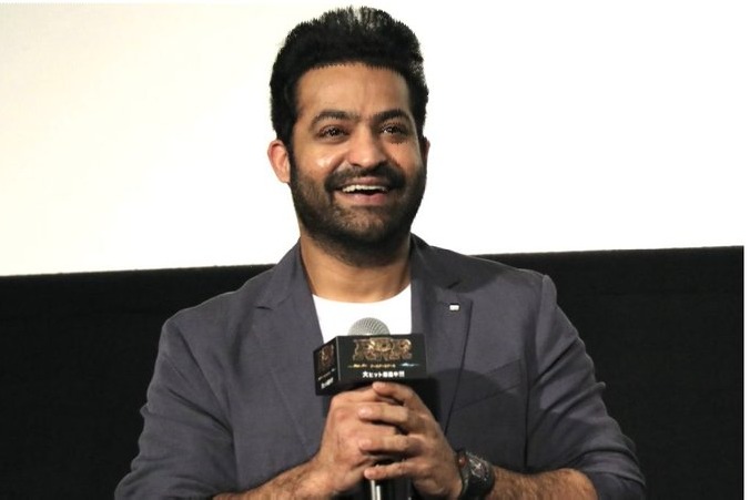 NTR speaks Japanese during a promotion event in Japan