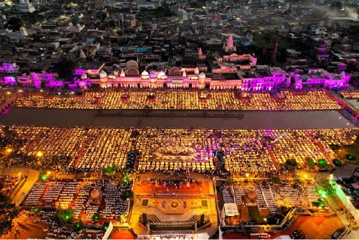 Ayodhya sets Guinness world record by lighting over 15 lakh diyas on eve of Diwali