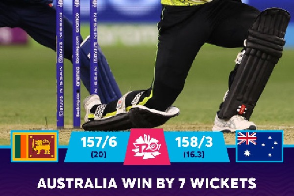 australia wins over srilanka with 7 wickets