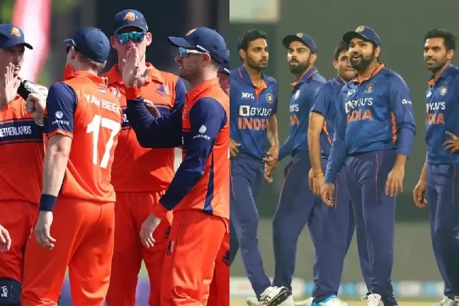 India loss KL Rahul Wicket against netherlands