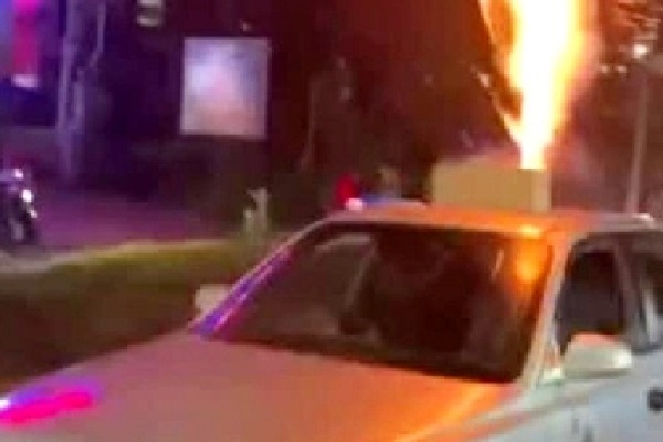 Youth arrested for bursting sky shot crackers from moving car