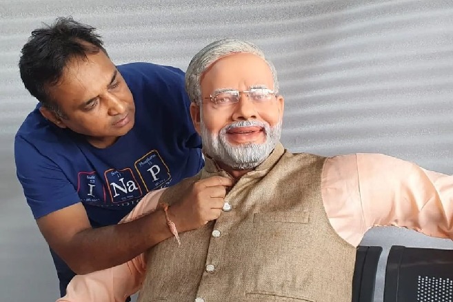 'Taarak Mehta' star creates a sculpture of PM Narendra Modi