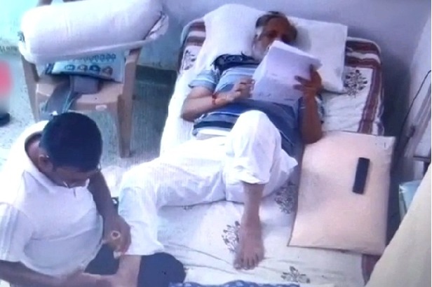 CCTV footage surfaces of Satyendar Jain enjoying massage in Tihar