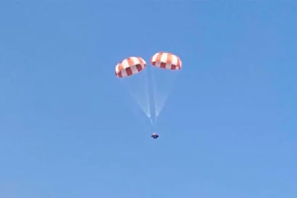 Gaganyaan Isro tests parachutes that will bring astronauts to Earth from space