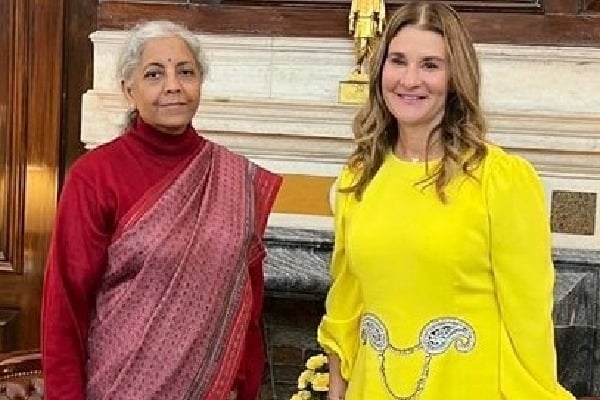 Melinda Gates meets Nirmala Sitharaman